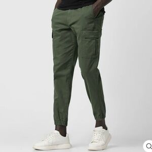 Bear Bottom Green Twill Cargo Jogger Pants XL